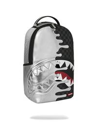 SILVER SIDE DRIP  BLACK CHECK DLXSV BACKPACK SPRAYGROUND