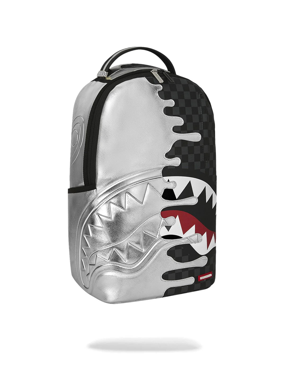 SILVER SIDE DRIP  BLACK CHECK DLXSV BACKPACK SPRAYGROUND