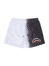 SHARK IN PARIS GREY SWIM TRUNKS WHT